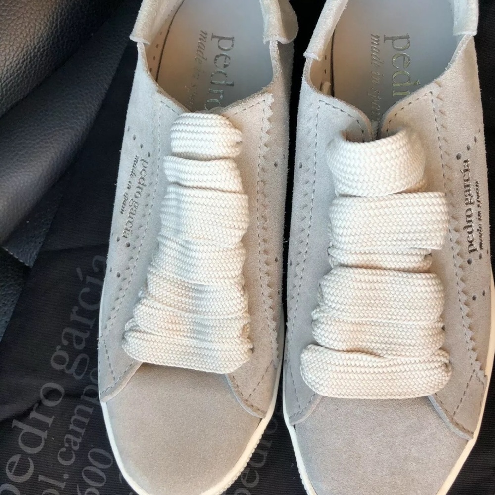 Pedro Garcia Shoes Phat Lace Perry Sneakers Women’s Grey Size 7 Msrp. $495 NWT!!